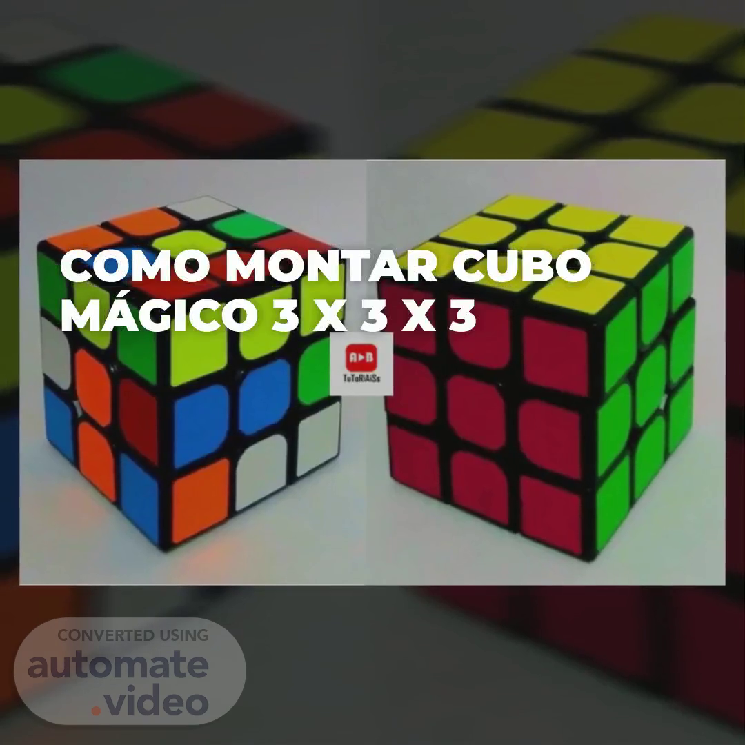 Como montar o cubo mágico?​ 