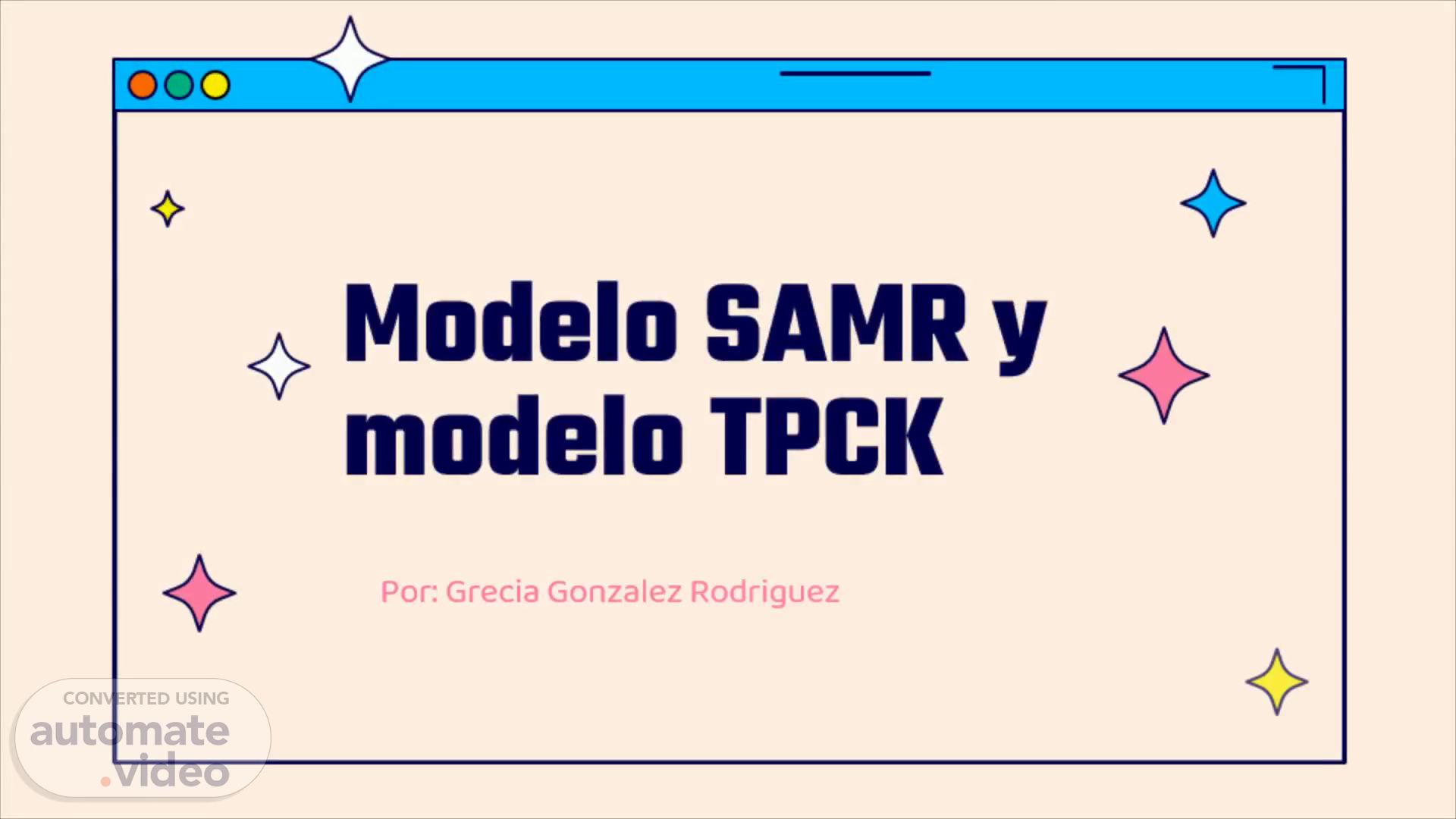 Modelo SAMR y modelo TPCK 